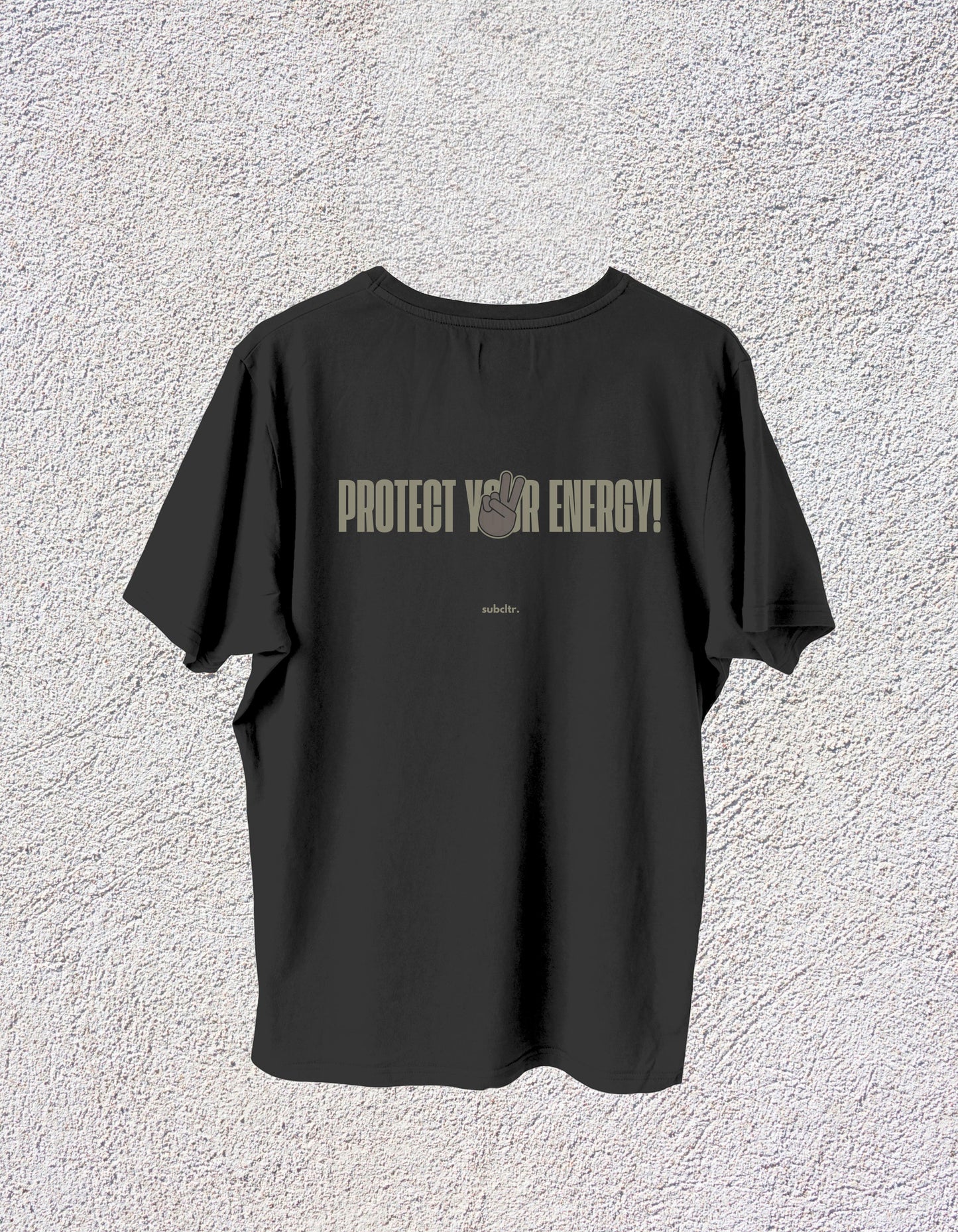 "PROTECT YOUR ENERGY" oversized t-shirt