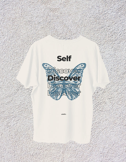 "SELF DISCOVER" oversized t-shirt